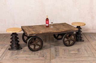 vintage cart coffee table