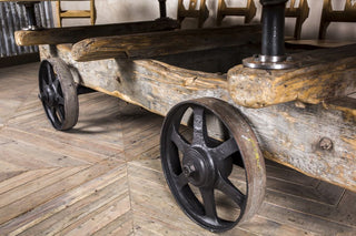 vintage cart dining table