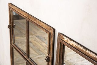 vintage cast iron mirror