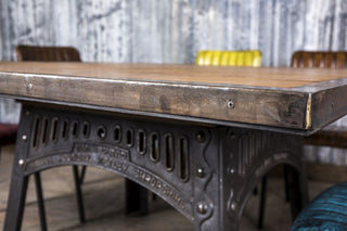 vintage cast iron table