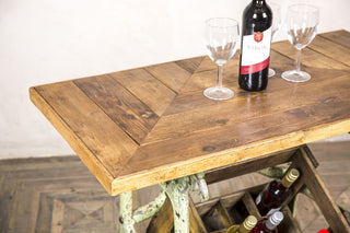 vintage cast iron table