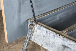 vintage cattle trough table