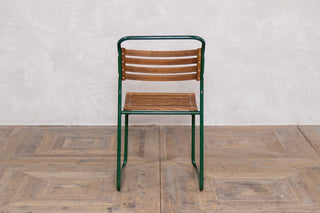 Vintage Cox Dark Green Stacking Chairs