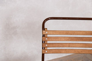 Set of 4 Vintage Cox Dark Brown Stacking Chairs