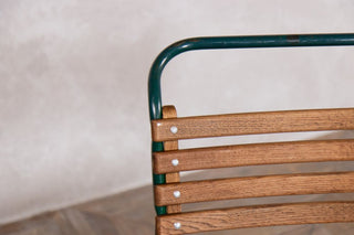 Vintage Cox Dark Green Stacking Chairs