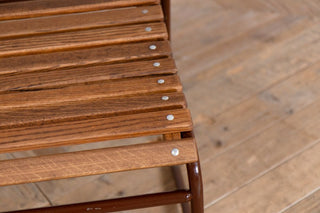 Set of 4 Vintage Cox Dark Brown Stacking Chairs
