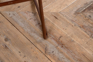 Set of 4 Vintage Cox Dark Brown Stacking Chairs