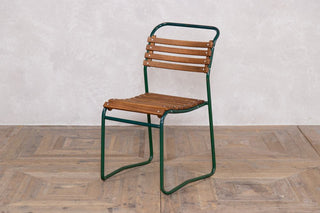 Vintage Cox Dark Green Stacking Chairs