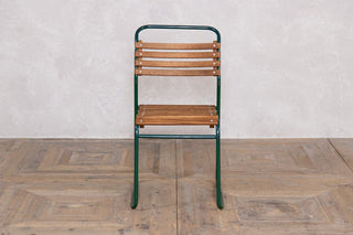 Vintage Cox Dark Green Stacking Chairs