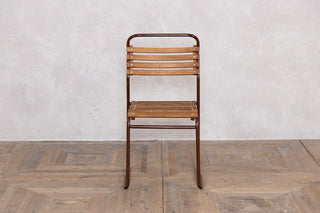 Set of 4 Vintage Cox Dark Brown Stacking Chairs