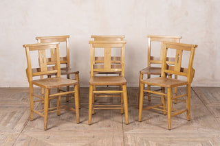 vintage elm and beech chapel chairs