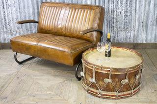 vintage coffee table drum