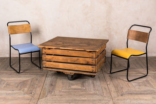 vintage crate table