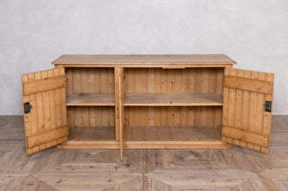victorian-vintage-ribbed-pine-cupboard-open
