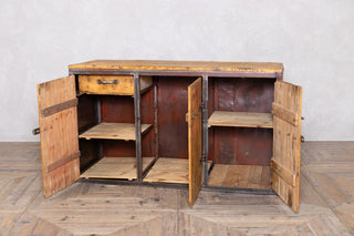 vintage-wooden-industrial-storage-cupboard-open