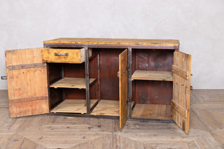 vintage-wooden-industrial-storage-cupboard-open