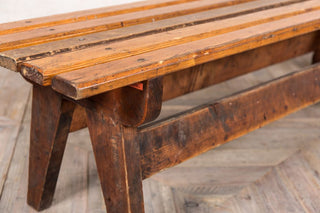 vintage dining bench