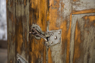 vintage distressed cupboard