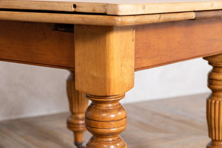 Victorian Farmhouse Vintage Pine Extending Table