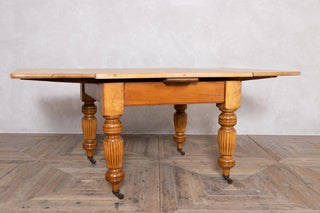 Victorian Farmhouse Vintage Pine Extending Table
