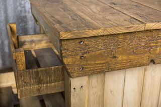 vintage factory sideboard