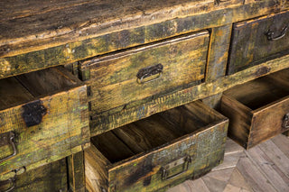 vintage factory sideboard