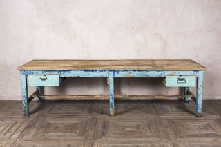 vintage factory table