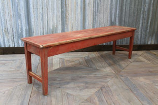 vintage farmhouse bench