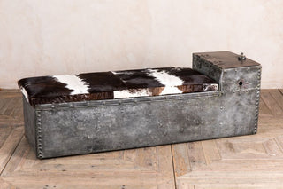 vintage galvanised storage bin