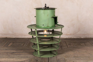 vintage green factory lights