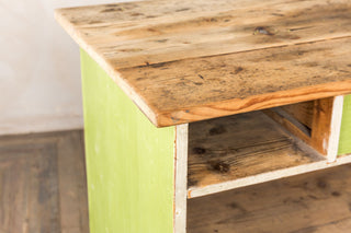 vintage green sideboard