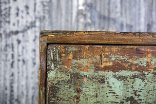 vintage green storage cabinet