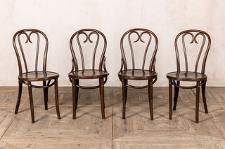 vintage heart shaped thonet style dining chair