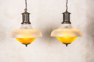 vintage holophane lighting