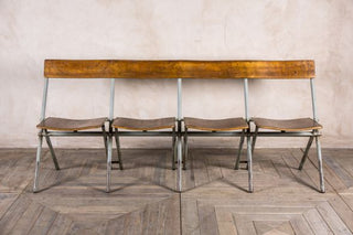 vintage industrial bench