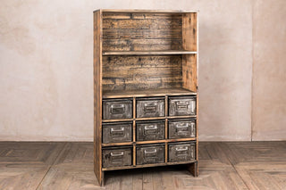 vintage industrial cabinet