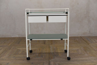 vintage industrial cocktail trolley