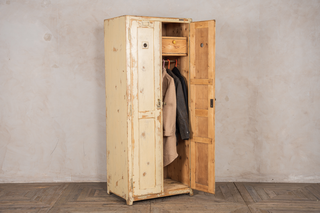 vintage industrial hallway cupboard