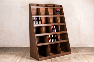 vintage industrial metal shelving unit