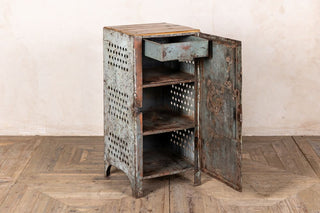 Vintage Industrial Narrow Metal Cupboards