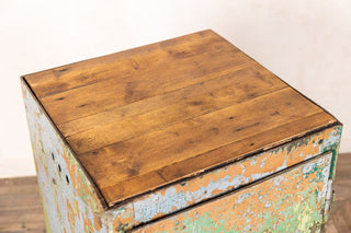 Vintage Industrial Narrow Metal Cupboards