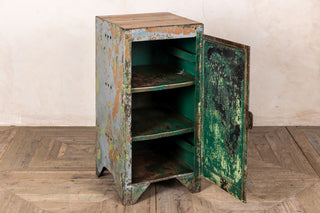 Vintage Industrial Narrow Metal Cupboards