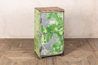 Vintage Industrial Narrow Metal Cupboards