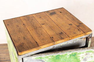 Vintage Industrial Narrow Metal Cupboards