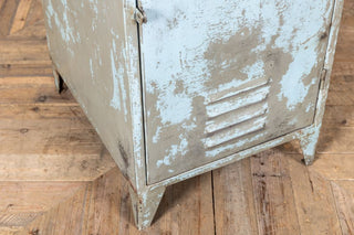 Vintage Industrial Narrow Metal Cupboards