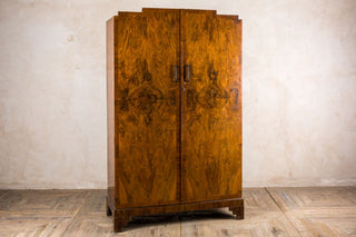 vintage ladies wardrobe art deco bedroom suite