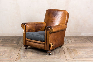 vintage leather armchair