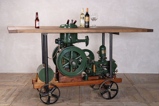 Vintage Lister Engine Bar Table