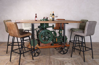 Vintage Lister Engine Bar Table