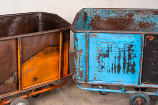 vintage log bin